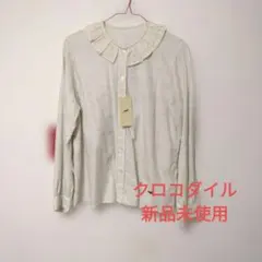 CROCODILE フリルカラーアイボリーシャツのサムネイル