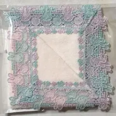 【新品未開封】 近沢レース ミッフィー バイカラーハンカチ ライトピンク