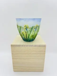 ミルフィオリ カップ＆ソーサー グラス 吹きガラス 作家 飯塚亜裕子 ムリーニ ミルフィオリ カップ＆ソーサー グラス 吹きガラス 作家 飯塚亜裕子