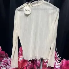しまむら　rafraf プリーツメロートップス