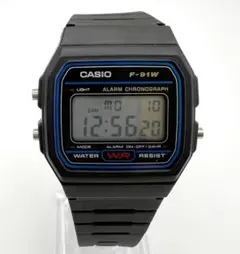 美品 稼働 CASIO カシオ F-91W デジタル腕時計