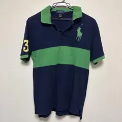 Polo Ralph Lauren ポロシャツ L/G ネイビー/グリーン