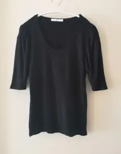 【美品】SLY パフスリーブ　トップス　五分袖　ブラック