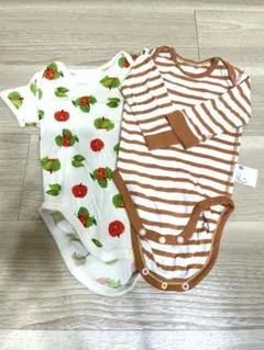 ツペラツペラとストライプ　2点セット　ボディスーツ
