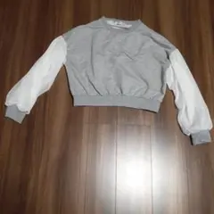 クロップド丈 グレー 長袖 トップス BROWNY ブラウニー 長袖トレーナー