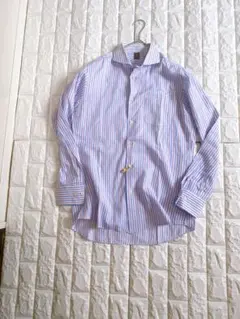 【美品】TAKEO KIKUCHI マルチストライプ シャツ クリーニング済