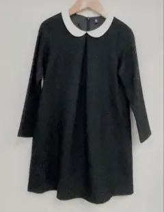 ユニクロ Aライン ワンピース フォーマル可 120 黒