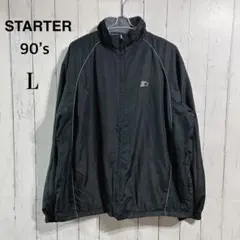 希少人気90'sSTARTER裏フリースブルゾン　ウィンドブレーカー　ブラックのサムネイル