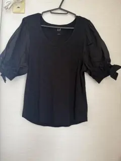 GAP パフスリーブ カットソー ブラック Lのサムネイル