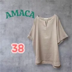 AMACA アマカ　キーネックスキッパーブラウス 38のサムネイル