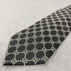 美品】 GUCCI グッチ ネクタイ GG ホースビット ブラウン 現行モデル