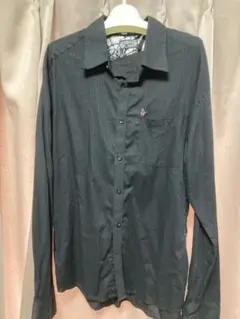 VOLCOM 長袖シャツ Lサイズ ストライプ