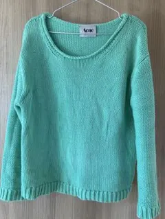 Acne Acne studios ミントグリーン ニットセーター 長袖のサムネイル