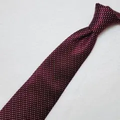 【フェアファクス】ネクタイ バーガンディー FAIRFAX