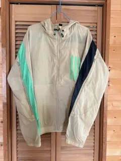 adidas フード付きナイロンジャケット XL