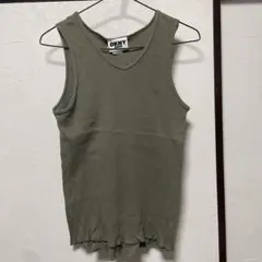 DKNY JEANS リブタンクトップ カーキ P/Sのサムネイル