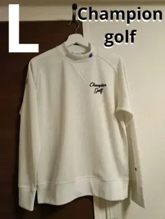 Champion golf　White　L　モックネック　ゴルフウェア