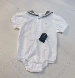 【cottoli】新品　セーラー襟 シャツロンパース