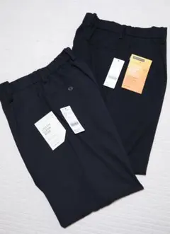 夏/冬2点セット！ グローバルワーク アーバンクリーンワイドパンツ ブラック S