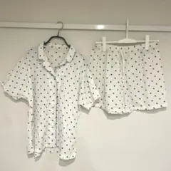 GU レディース　パジャマ　上下　ドット柄のサムネイル