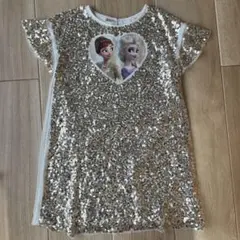 H&M アナと雪の女王 スパンコール ワンピース