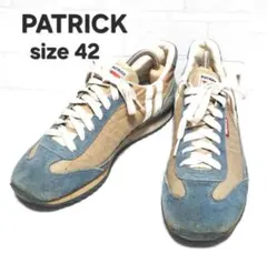 PATRICK マラソン ベージュ×ブルー 26.5のサムネイル