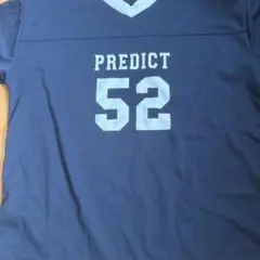 PREDICT 52 ナンバリング 半袖 Tシャツ ネイビーのサムネイル