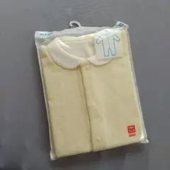 ユニクロ ベビー 　エアリズム　パイルカバーオールロンパース 70　イエロー