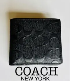 COACH ブラック 二つ折り財布