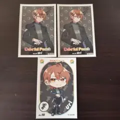 【新品】カラフルピーチステッカーコレクションガム うり×3点