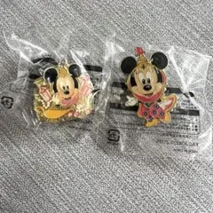 ディズニー ミニー ピンバッジ 2個セット ピンズ ピントレード