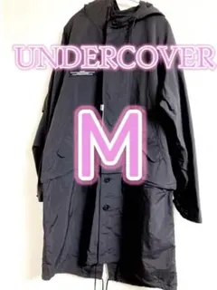 新品 ジーユー アンダーカバー 2WAYオーバーサイズモッズコート ブラック M