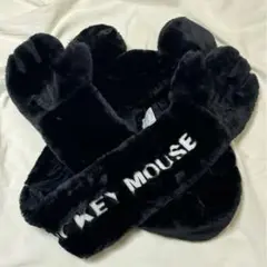 ディズニー　ミッキー　マフラーキャップ