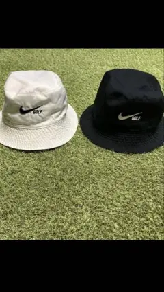 ナイキ ゴルフ バケットハット(白／黒) M/L