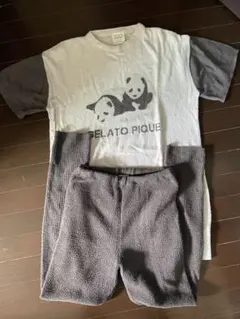 ジェラートピケ☆GELATO PIQUE パンダルームウェアセットアップ