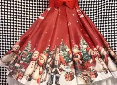 クリスマス　全円スクエアーダンス全円スカート サーキュラースカートオールディーズ