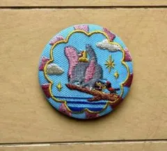 ディズニー　刺繍缶バッチ