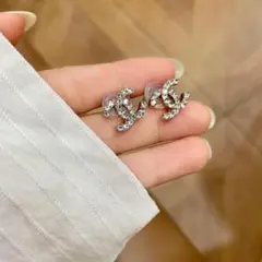 シルバー フルストーン ベーシック ピアス