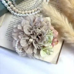 割引中！ダリアコサージュ♪04高級造花ダリア　入園式入学式卒園式卒業式に