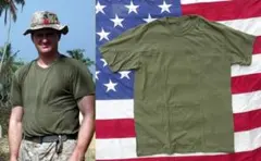 米軍実物 未使用 USMC OD Ｔ−シャツ L　Comfort 　TS966のサムネイル