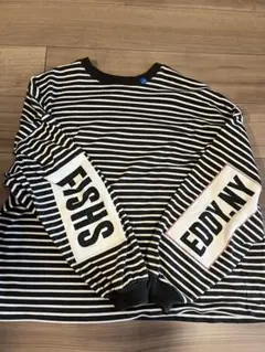 セール　ニコアンド　ストライプ 長袖Tシャツ FISHSEDDY.NY