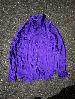 Ralph Lauren ラルフローレン レディース シルクシャツ 紫 パープルのサムネイル
