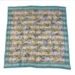 Christian Dior スカーフ 大判スカーフ 花柄 リボン柄 used