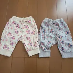花柄　七分丈ズボン　100 　 2点まとめ売り