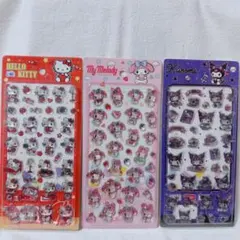 ハローキティ マイメロディ クロミ うるちゅるシール 3点セット