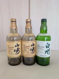 空き瓶セット】計3本 山崎 - メルカリ