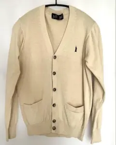 EAST BOY ベージュ Vネックカーディガン 9号