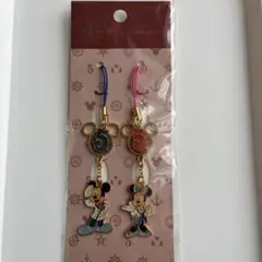 東京ディズニーシー　5周年　ミッキー ミニー ストラップ 2個セット