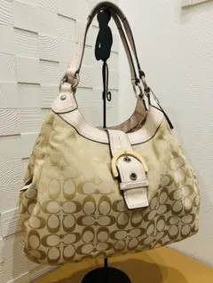 COACH コーチソーホーシグネチャーショルダーバッグ