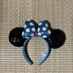 ミニーマウス風スパンコールカチューシャ